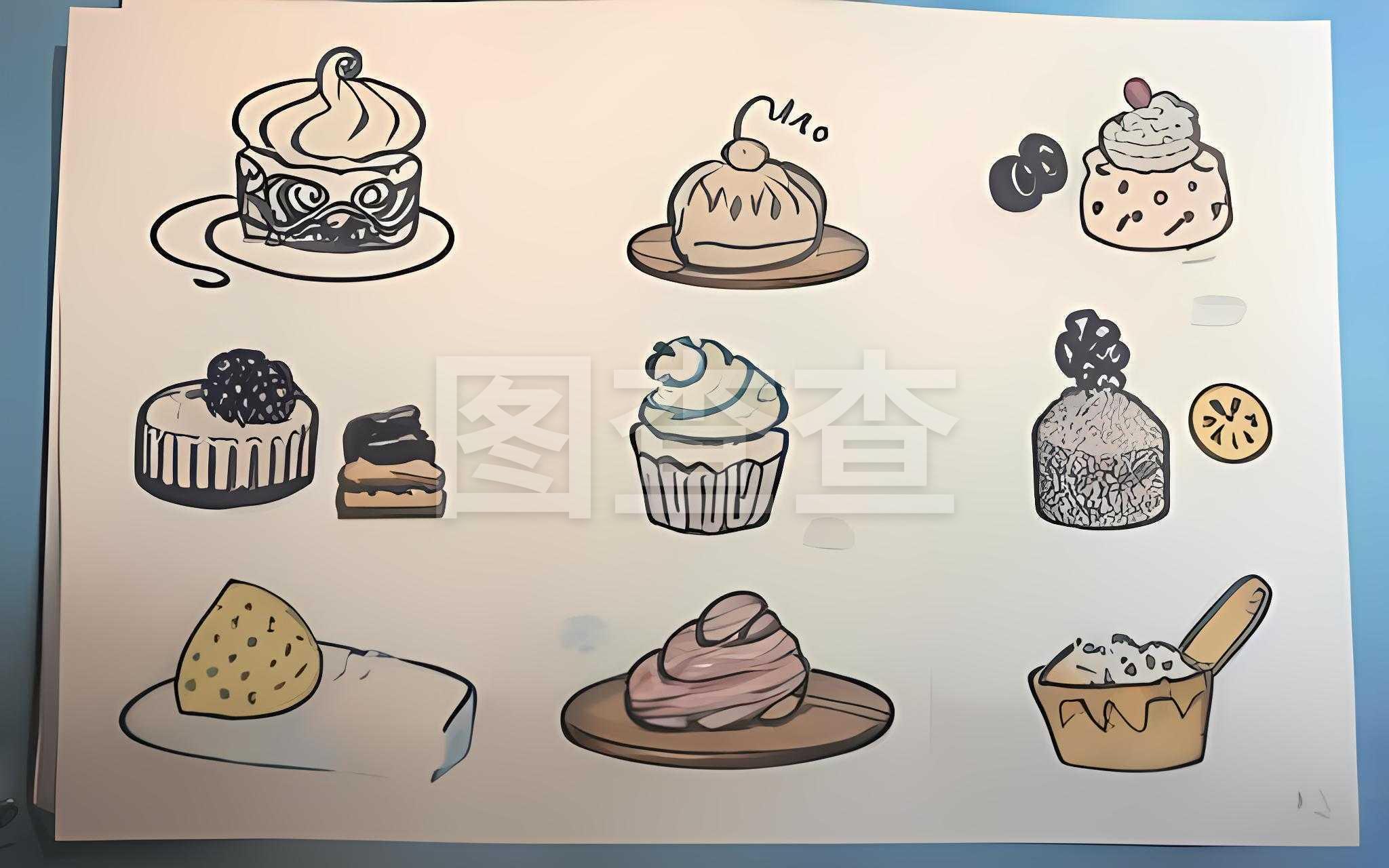 食物简笔画可爱